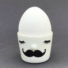 Load image into Gallery viewer, Nosy egg cup, closed eyes, mustache
