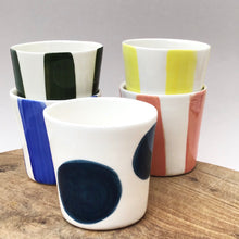 Load image into Gallery viewer, Alberta, teal blue dots cup