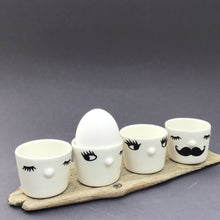 Load image into Gallery viewer, Nosy egg cup, closed eyes,