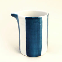 Load image into Gallery viewer, Alberta pitcher, teal blue stripes