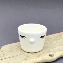 Load image into Gallery viewer, Nosy egg cup, closed eyes,