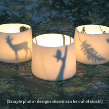 Load image into Gallery viewer, Little Tilley tealight, swan and grass
