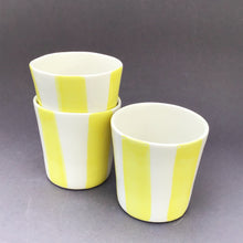 Load image into Gallery viewer, Alberta, light yellow striped cup
