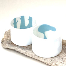 Load image into Gallery viewer, 2 Little Tilley tealights blue deer and stag
