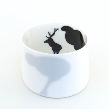 Load image into Gallery viewer, Little Tilley tealight, stag and bold trees
