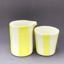 Load image into Gallery viewer, Alberta, light yellow striped cup
