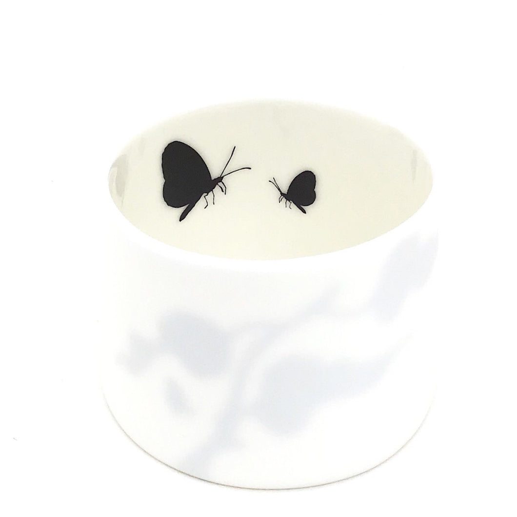 Little Tilley tealight, butterflies and leaves