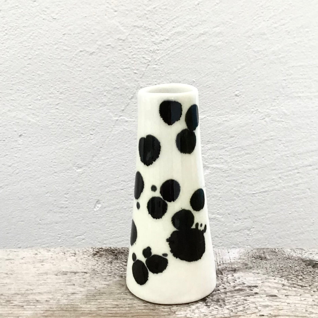 Dalmatian vase, tapered, small