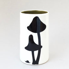 Load image into Gallery viewer, Treena vase, fungi, moss green inside
