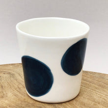 Load image into Gallery viewer, Alberta, teal blue dots cup
