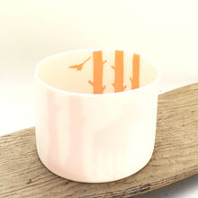 Load image into Gallery viewer, Little Tilley tealight, moose and trees, orange
