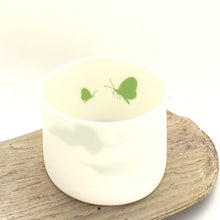 Load image into Gallery viewer, Little Tilley tealight, butterflies and leaves, green

